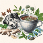 herb-infused teas for dog comfort.