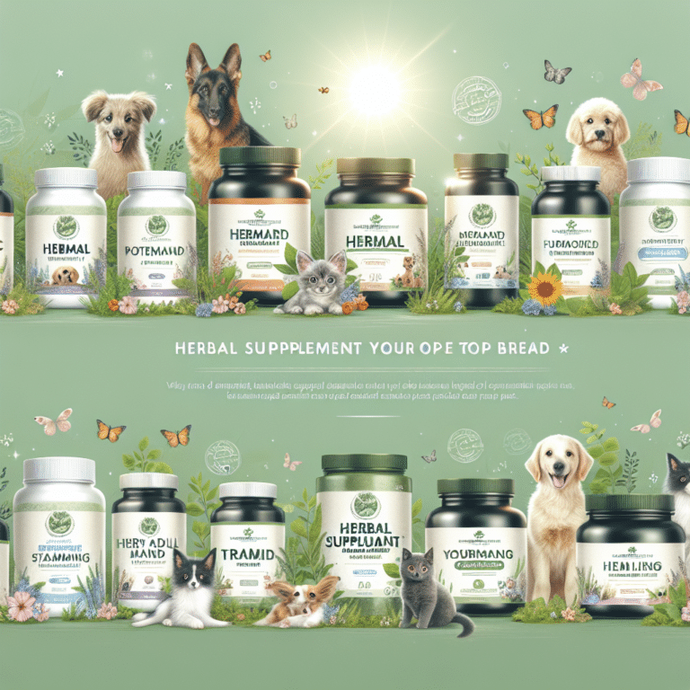 top herbal supplement brands for pets